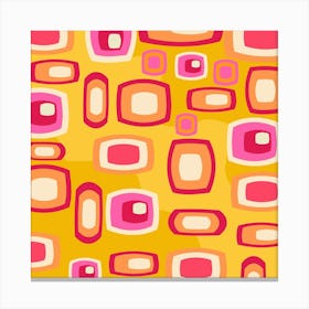 Seventies Retro Pattern Canvas Print