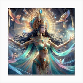 Ancient Egyptian Goddess Isis 4 Canvas Print