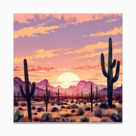 Saguaro Cactus Canvas Print