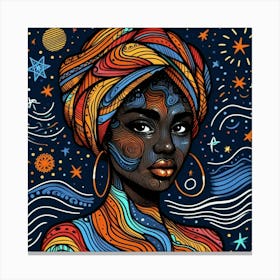 Vivenith Celestial Portrait Canvas Print