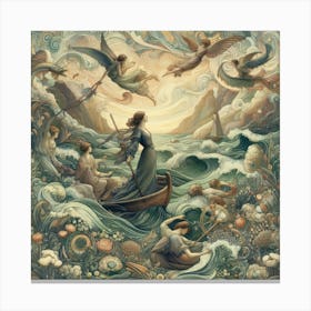 Mermaids 7 Canvas Print