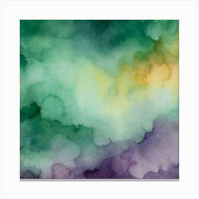 Abstract Watercolor Painting 6 Canvas Print