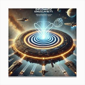 A Sci Fi Scene Diplomatic Singularity Device Canvas Print