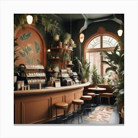 Cafe Interior Design 1 Canvas Print