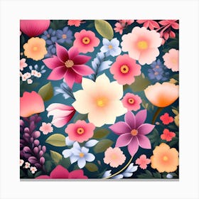 Floral Background 1 Canvas Print