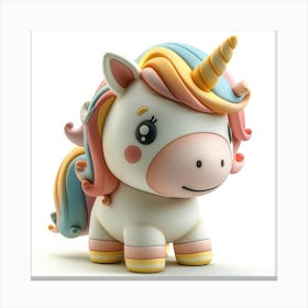 Unicorn Figurine 100 Canvas Print