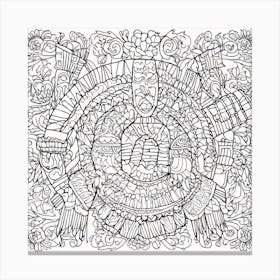 Coloring Page For Adults 2 Canvas Print