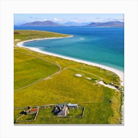 East Beach, Berneray, Scotland Canvas Print