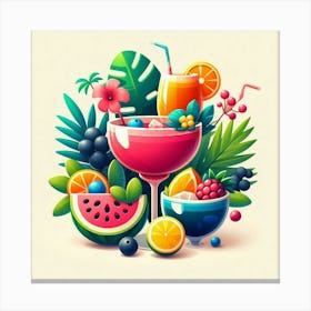 Tropical cocktail 23 Canvas Print