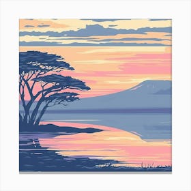 Sunset In Kenya 5 Canvas Print