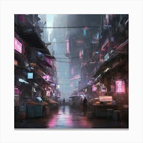 Futuristic City 3 Canvas Print