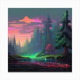 Pixel Art 1 Canvas Print