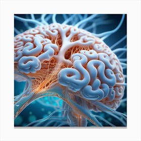 Brain In 3d 11 Canvas Print