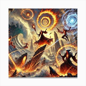 A Dynamic Scene Showcasing The Abilities Of The El Canvas Print