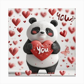 Panda for you Canvas Print
