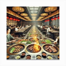 Sovereign Flame Elemental Grill Buffet Canvas Print