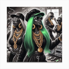 Gangsta Girls Canvas Print