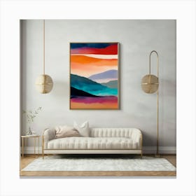 Abstract Landscape Painting Canvas Print