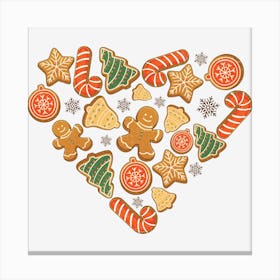 Christmas Heart Canvas Print