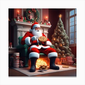 Christmas Santa 27 Canvas Print