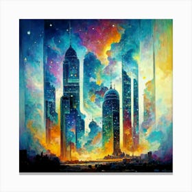 Skyscraper City Canvas Print
