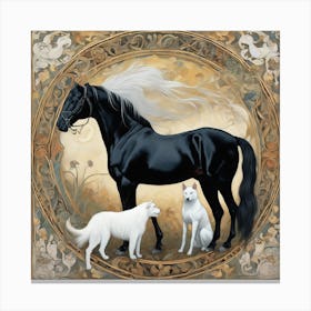 Horse And The Dog Canvas Print