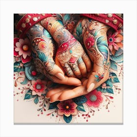 Henna Art Canvas Print