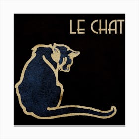 Le Chat Poster Canvas Print