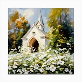 White Church Canvas Print
