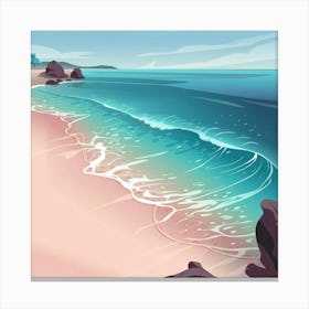 Beach Scene Canvas Print