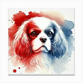 Watercolor Cavalier King Charles Spaniel 2 Canvas Print