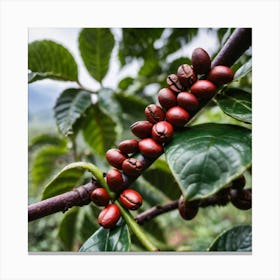 Coffee Beans On A Tree 38 Canvas Print