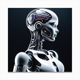 Futuristic Female Robot 20 Canvas Print