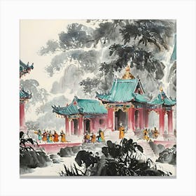 Temple Vicinity Canvas Print