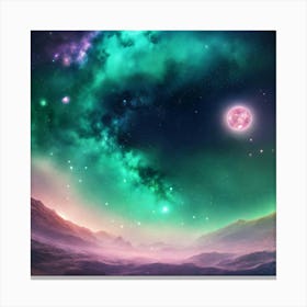 Galaxy Stars Cosmic Space Canvas Print