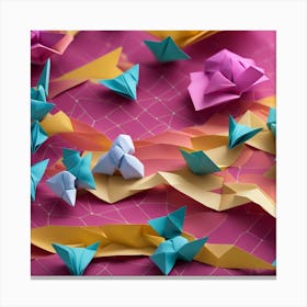 Origami Butterflies Canvas Print