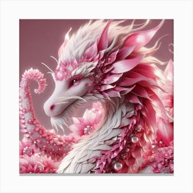 Pink Dragon 1 Canvas Print