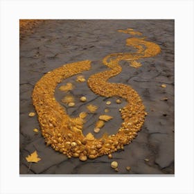 Land-Art, Golden Autumn 1 Canvas Print