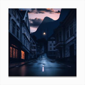 Dark Street Canvas Print