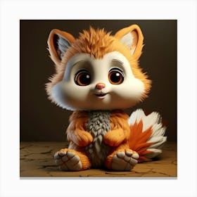 Cute Fox 34 Canvas Print