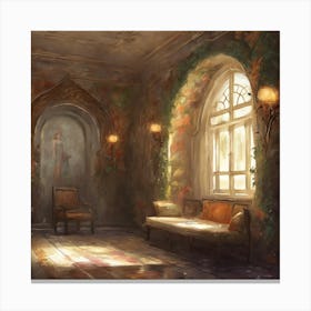 Room In A Castle 5 Canvas Print