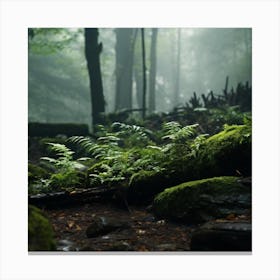 Mossy Forest Canvas Print