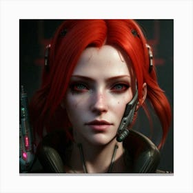 Red Haired Warrior 3 Canvas Print