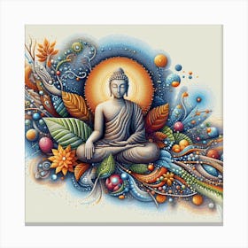 Buddha Painting 3 Canvas Print