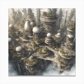 Futuristic City Canvas Print