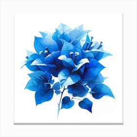 Blue Bougainvillea Flower Canvas Print