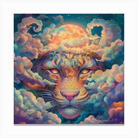 Psychedelic Tiger 8 Canvas Print