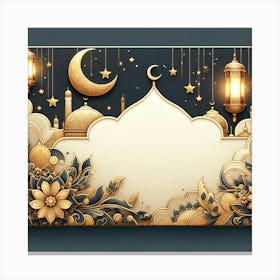 Ramadan Card 1 Canvas Print