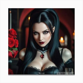 Gothic Beauty 1 Canvas Print