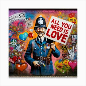 Guardian of Peace: Love in the Streets Canvas Print